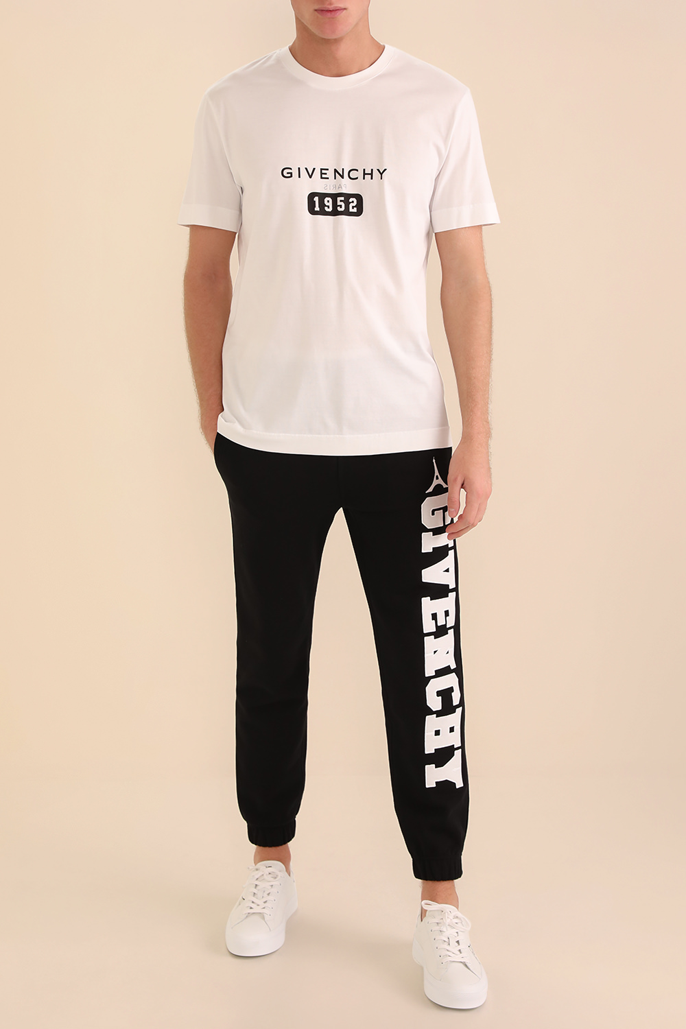 חולצת לוגו סלים GIVENCHY